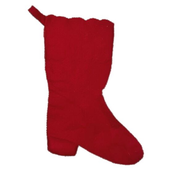 Vintage Christmas Stocking with the name Christopher Felt and Sequins. Handmade - Picture 5 of 8